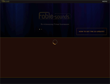 Tablet Screenshot of fablesounds.com